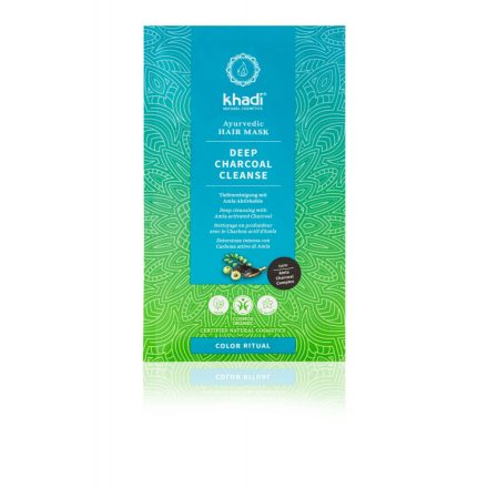 Ayurvédikus hajmaszk DEEP CHARCOAL CLEANSE 50 g Khadi