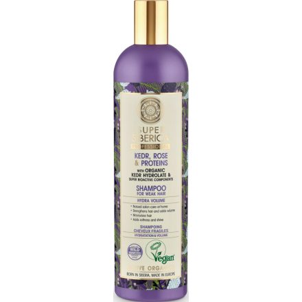 Hidratáló dúsító sampon gyenge hajra 400 ml Natura Siberica