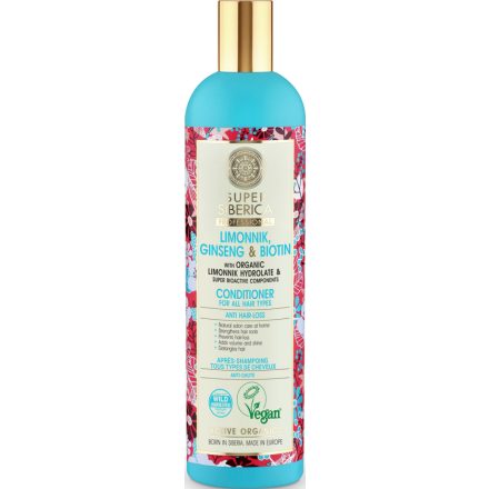 Hajhullás elleni hajkondicionáló minden hajtípusra 400 ml Natura Siberica