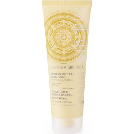 Tápláló és rugalmasságot adó természetes testápoló balzsam 200 ml Natura Siberica