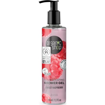 Sense Boosting tusfürdő málnával 280 ml Organic Shop