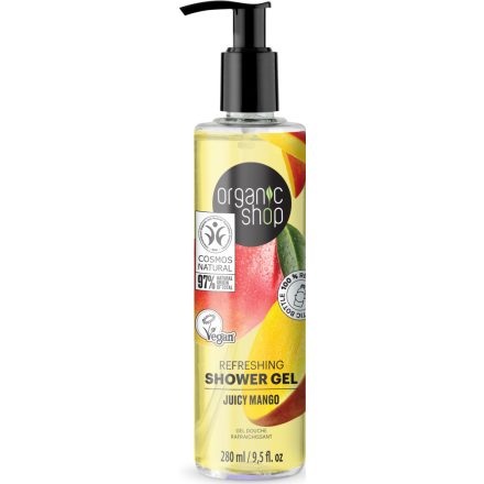 Frissítő tusfürdő mangóval 280 ml Organic Shop