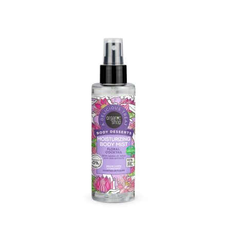 Virágkoktél illatú hidratáló testpermet 200 ml Organic Shop