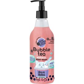   Bubble Tea Tee Rose Boba puhító tusfürdő eperrel és hibiszkusszal 500 ml Skin Super Good