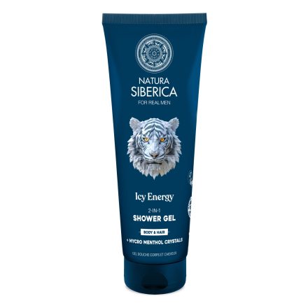 Ice Energy 2 az 1-ben sampon és tusfürdő gél férfiaknak 200 ml Natura Siberica