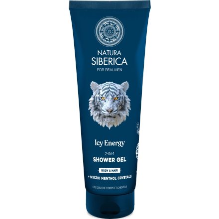 Ice Energy 2 az 1-ben sampon és tusfürdő gél férfiaknak 200 ml Natura Siberica