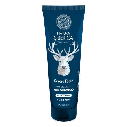  Severe force Mélytisztító sampon minden hajtípusra férfiaknak 200 ml Natura Siberica