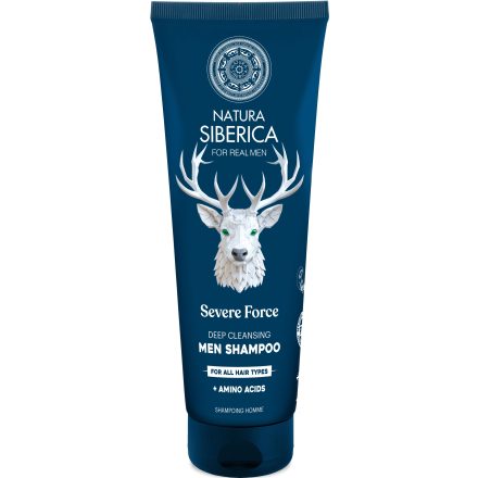Severe force Mélytisztító sampon minden hajtípusra férfiaknak 200 ml Natura Siberica