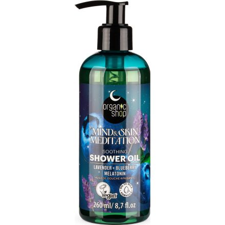 Nyugtató tusolóolaj levendulával, áfonyával és melatoninnal 260 ml Organic Shop
