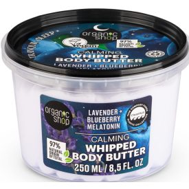   Nyugtató habos testvaj levendulával, áfonyával és melatoninnal 250 ml Organic Shop