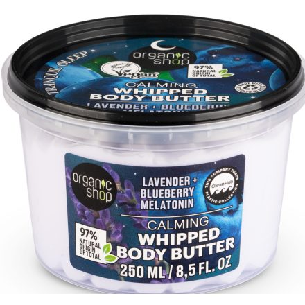 Nyugtató habos testvaj levendulával, áfonyával és melatoninnal 250 ml Organic Shop