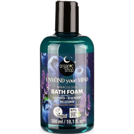 Varázslatos habfürdő levendulával, áfonyával és melatoninnal 300 ml Organic Shop