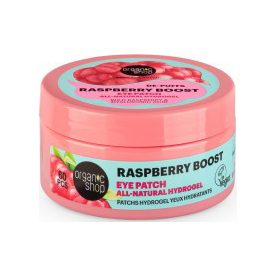   Természetes hidrogél szemmaszk erdei málnával és hialuronsavval 60 db Organic Shop