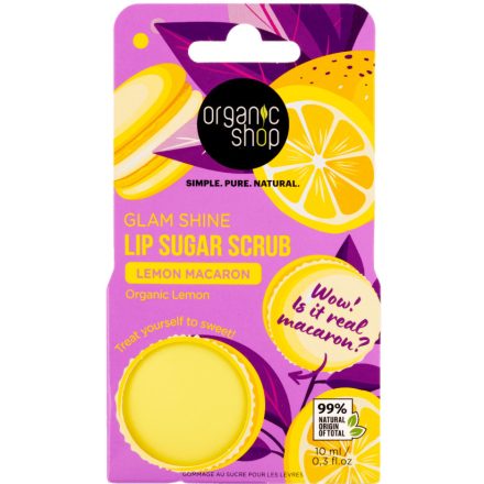 Citromos macaron cukros ajakradír bio citrommal 10 ml Organis Shop