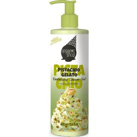   Pisztácia fagyi Revitalizáló tusfürdő gél 400 ml Organic Shop