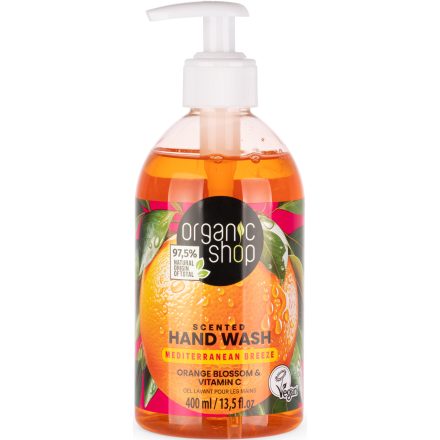 Mediterrán szellő Illatos folyékony szappan narancsvirággal és C-vitaminnal 400 ml Organic Shop