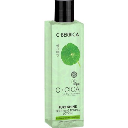 Ragyogásfokozó és nyugtató arctonik centellával és homoktövissel 150 ml C-Berrica C + CICA 