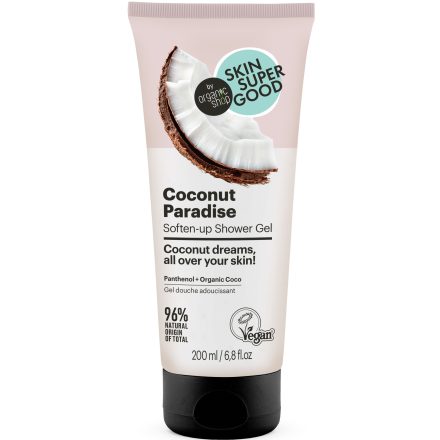 Coconut Paradise puhító tusfürdő gél 200 ml Skin Super Good