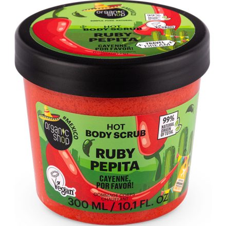 Rubi Pepita Hot testradír cayenne borssal 300 ml Organic Shop