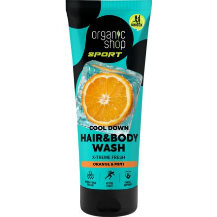 Cool down sampon és tusfürdő naranccsal és mentával 200 ml Organic Shop