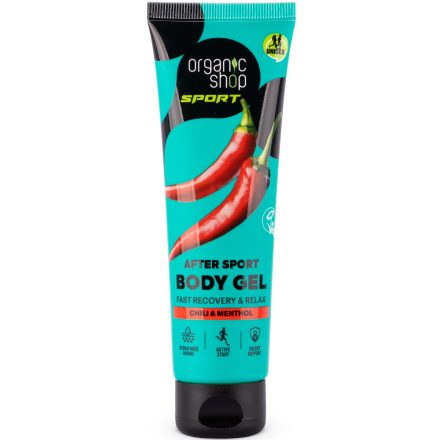 Sportolás utáni gél chilivel és mentollal 75 ml Organic Shop