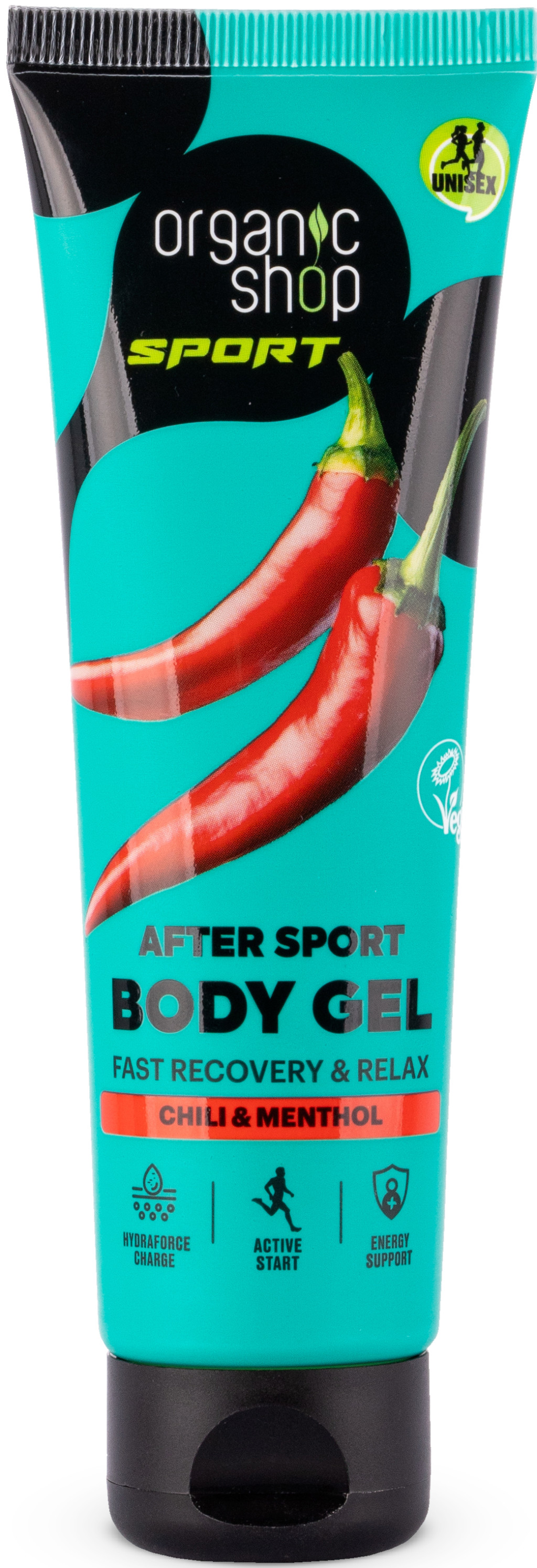 Sportolás utáni gél chilivel és mentollal 75 ml Organic Shop