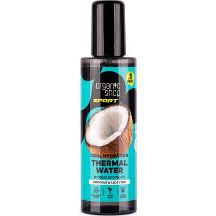 Cool hydration termál testpermet kókuszvízzel és aloe verával 200 ml Organic Shop