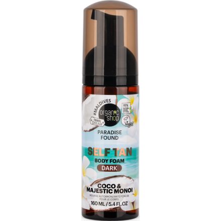 Barnító hab kókusszal és monoival - sötét 160 ml Organic Shop