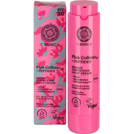   Ragyogásfokozó nappali arckrém SPF20 B12 vitaminnal és peptidekkel 50 ml C-Berrica Pink Calluna