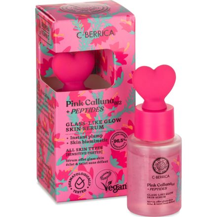 Glass-Like Ragyogásfokozó szérum B12-vitaminnal és peptidekkel 30 ml C-Berrica Pink Calluna