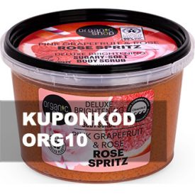   Rose Spritz Luxus ragyogásfokozó testradír grapefruittal és rózsával 250 ml Organic Shop