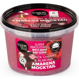   Amarena Mocktail Bőrkisimító testradír meggyel és mandulával 250 ml Organic Shop