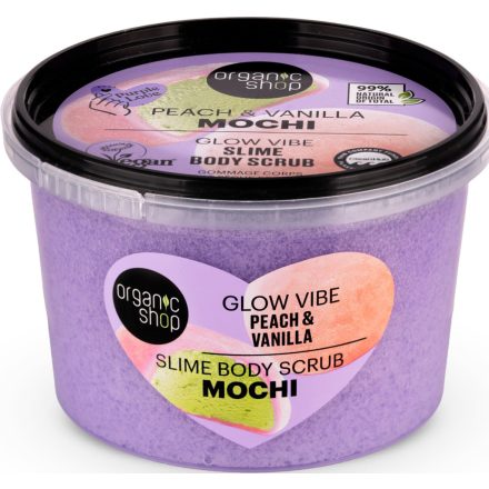 Mochi Slime testradír őszibarackkal és vaníliával 250 ml Organic Shop