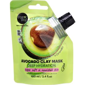   Deep Hydration Avokádós agyagmaszk ceramidokkal 100 ml Organic Shop