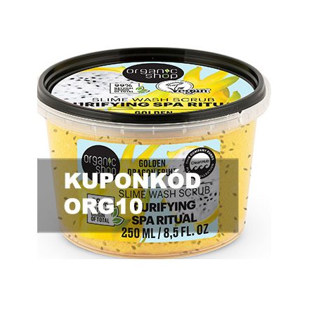 Purifying Spa Ritual Slime tusolóradír sárkánygyümölccsel 250 ml Organic Shop