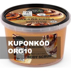   Kakaós csiga Kényeztető testradír bio kakaóval és cukorral 250 ml Organic Shop