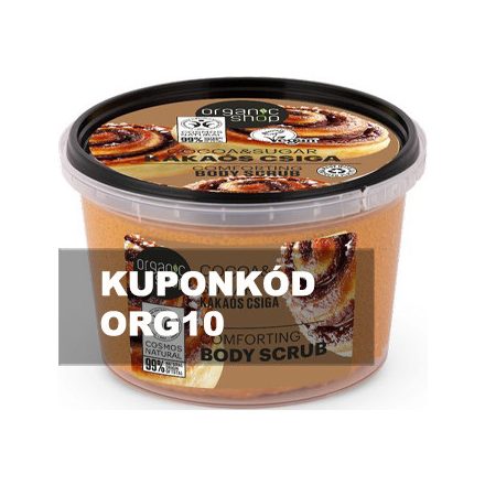 Kakaós csiga Kényeztető testradír bio kakaóval és cukorral 250 ml Organic Shop