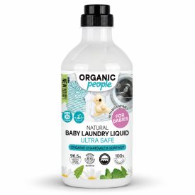   Folyékony mosószer babaruhákhoz bio kamillával és mosódióval 1000 ml Organic People