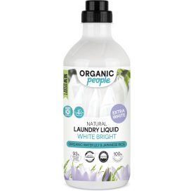   Folyékony mosószer fehér ruhákhoz bio víziliommal és japán rizzsel  1000 ml Organic People