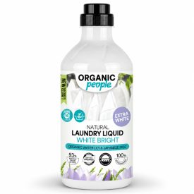   Folyékony mosószer fehér ruhákhoz bio víziliommal és japán rizzsel  1000 ml Organic People