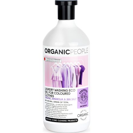 Öko Mosógél színes ruhákhoz bio magnóliával és tengeri sóval 1000 ml Organic People