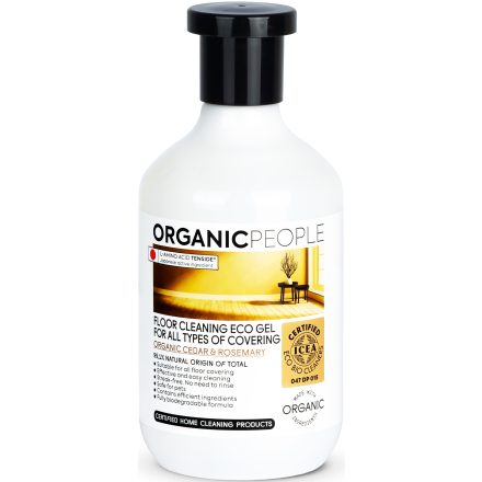 Öko Padlótisztító gél minden felületre bio cédrussal és rozmaringgal 500 ml Organic People
