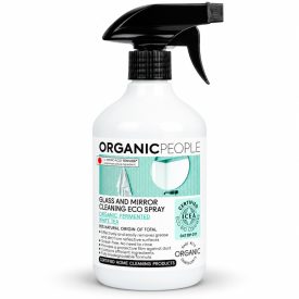 Ablak- és tükörtisztító spray bio fermentált fehér teával 500 ml Organic People