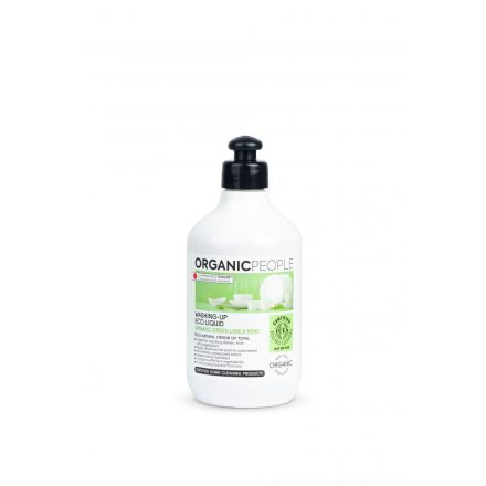 Öko Mosogatószer bio zöld lime-mal és mentával 500 ml Organic People