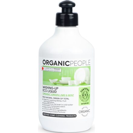 Öko Mosogatószer bio zöld lime-mal és mentával 500 ml Organic People