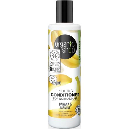 Tápláló kondicionáló banánnal és jázminnal 280 ml Organic Shop
