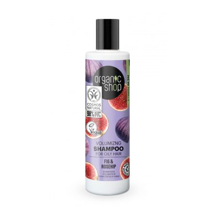 Volumennövelő sampon fügével és csipkebogyóval 280 ml Organic Shop