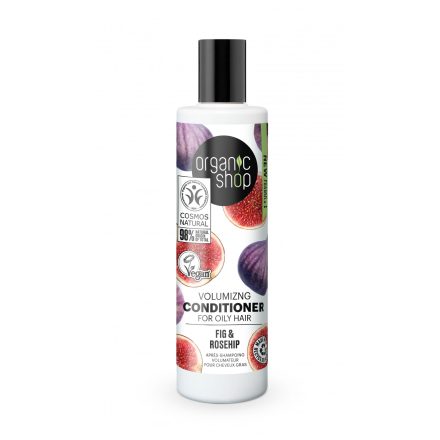 Volumennövelő kondicionáló fügével és csipkebogyóval 280 ml Organic Shop