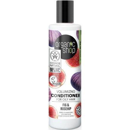 Volumennövelő kondicionáló fügével és csipkebogyóval 280 ml Organic Shop
