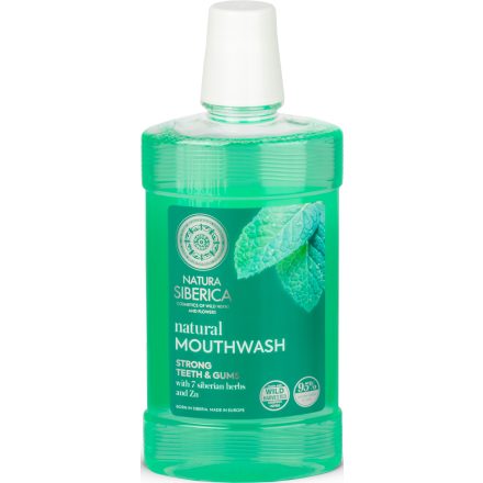 Fog- és ínyerősítő natúr szájvíz 520 ml Natura Siberica